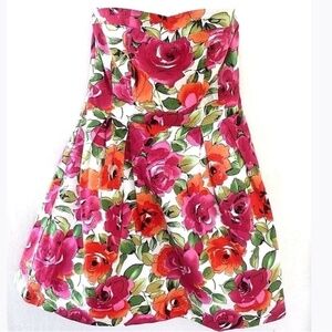 Annabelle strapless Fit & flare Floral sundress